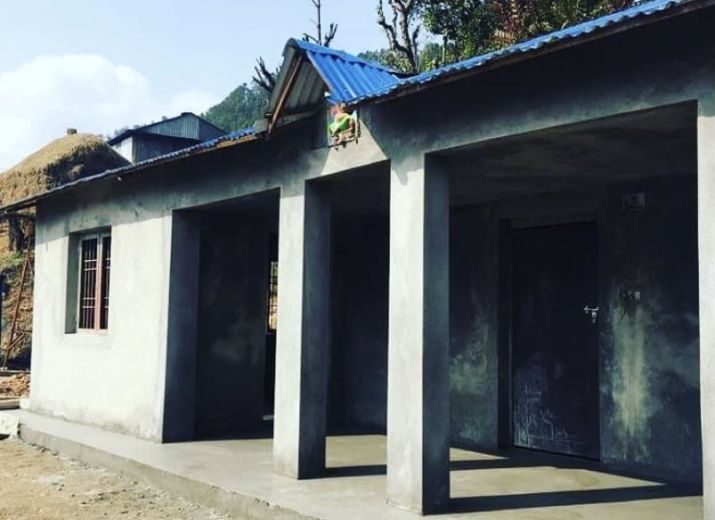 Roofing a school in the Himalaya