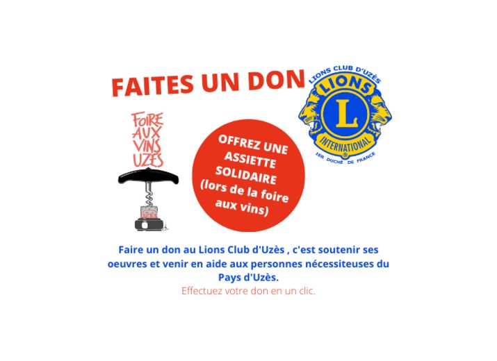 une assiette solidaire