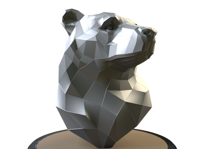 Statue Ours en Inox