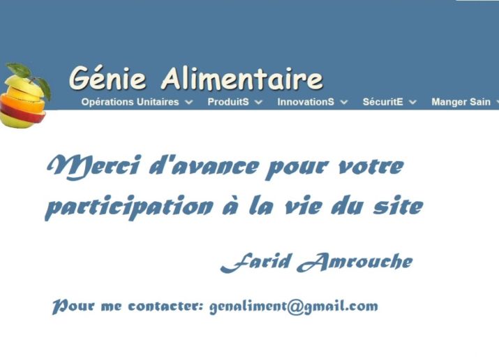 Génie-Alimentaire.com