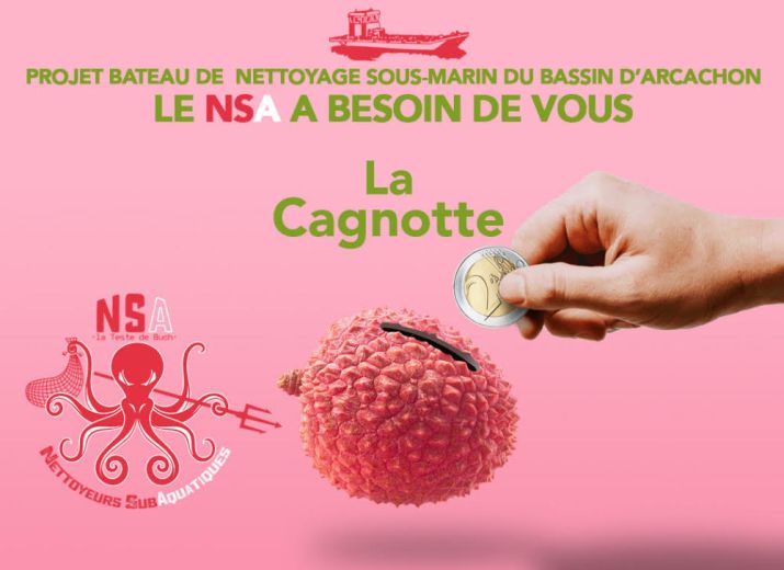 Pour un bateau de plongée dédié au nettoyage sous marin du Bassin d'ARCACHON