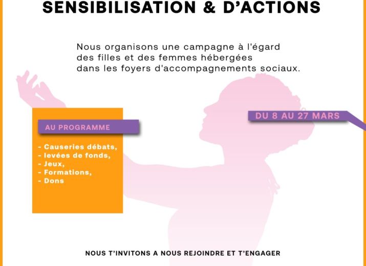 Levée de fonds pour les jeunes filles et les femmes hébergées par les foyers d'accompagnements sociaux