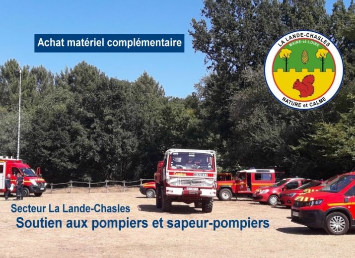 Soutien matériel aux sapeurs pompiers à proximité de La Lande-Chasles
