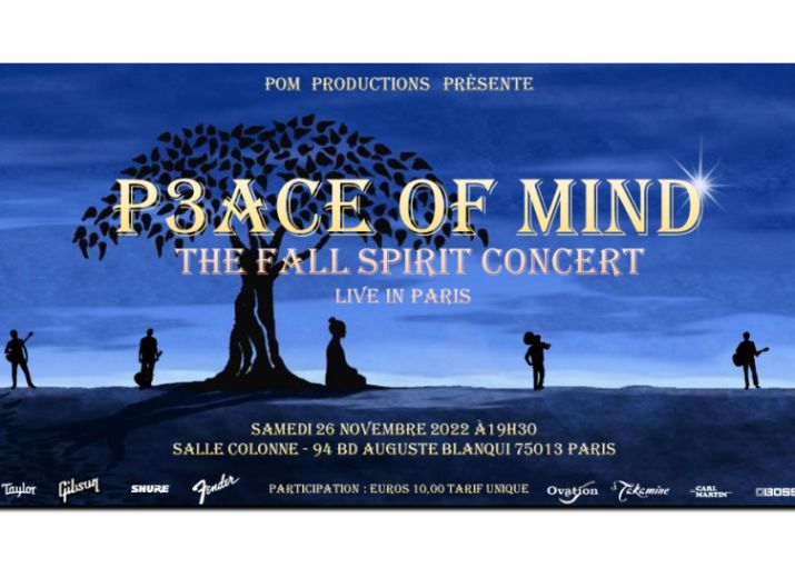 Soirée Concert P3ACE OF MIND salle Colonne PARIS 13ème