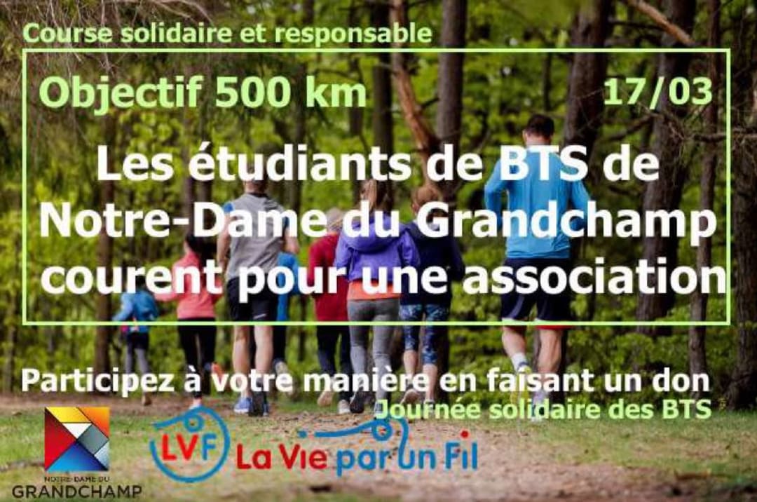 Cagnotte Course solidaire et responsable NotreDame du Grandchamp Cagnotte Course solidaire et responsable NotreDame du Grandchamp