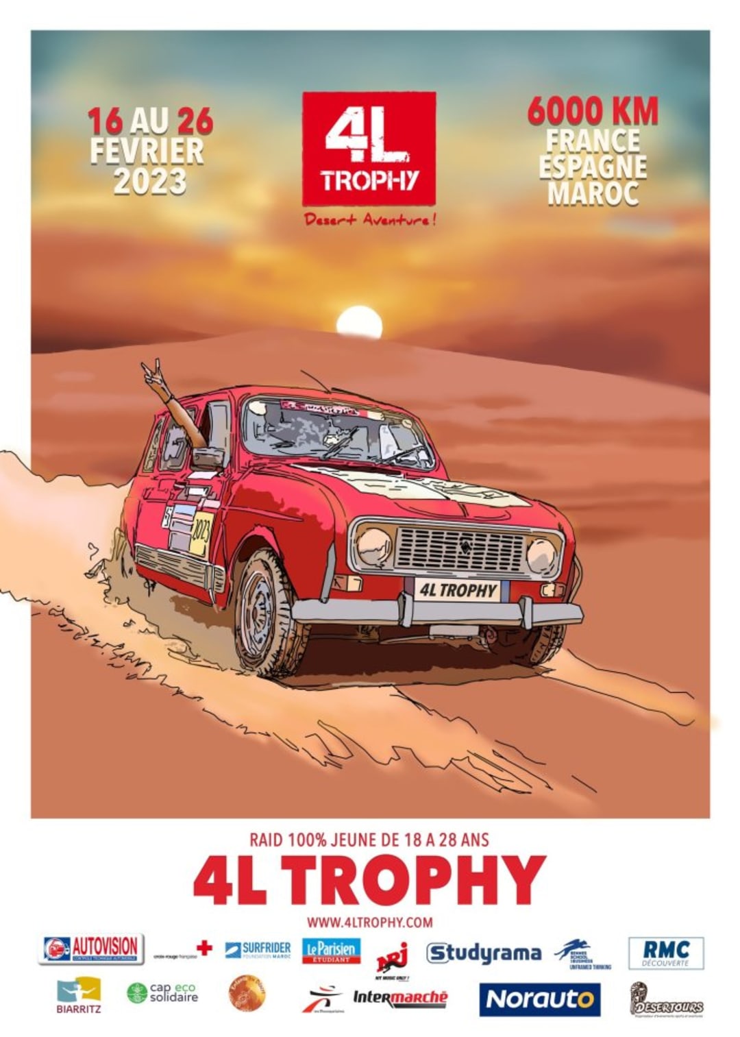 Cagnotte 4L Trophy 2023 "Les Bumpers" MatthieuSandy