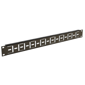 black painted horizontal bar with slits