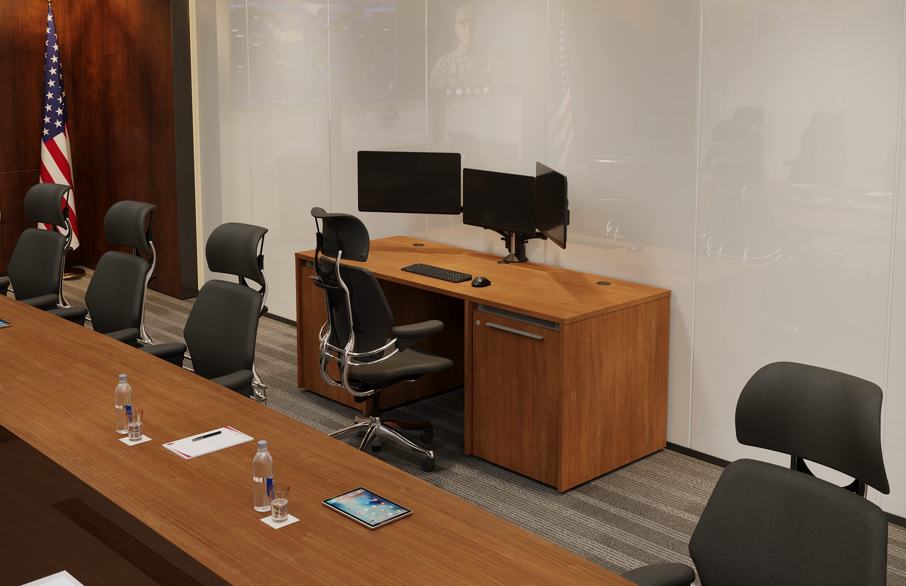 Credenzas organized by security level