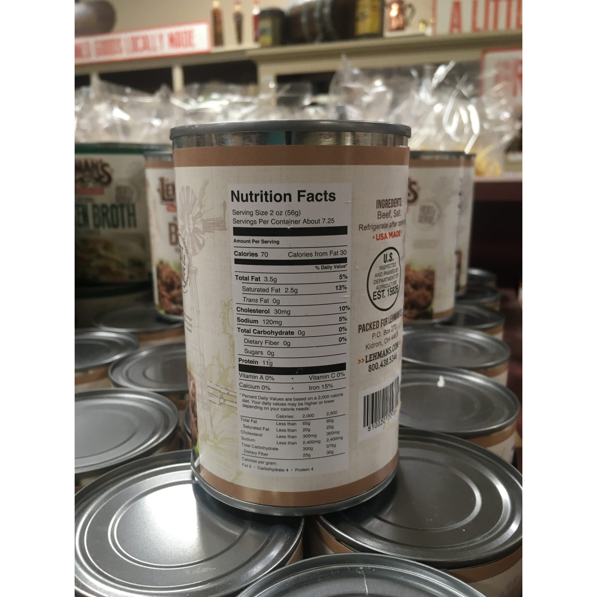 Lehman's All Natural Canned Meat, USA Made Ready to Eat, 14.5 oz Can - Picture 12 of 31