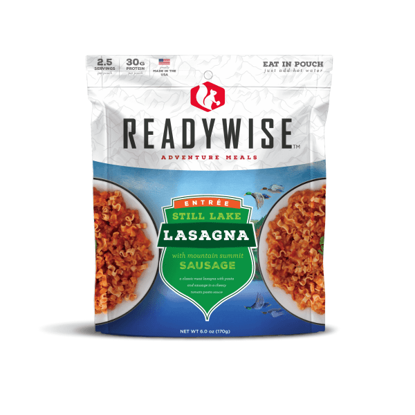 ReadyWise Still Lake Lasagna with Sausage Meal Pouch