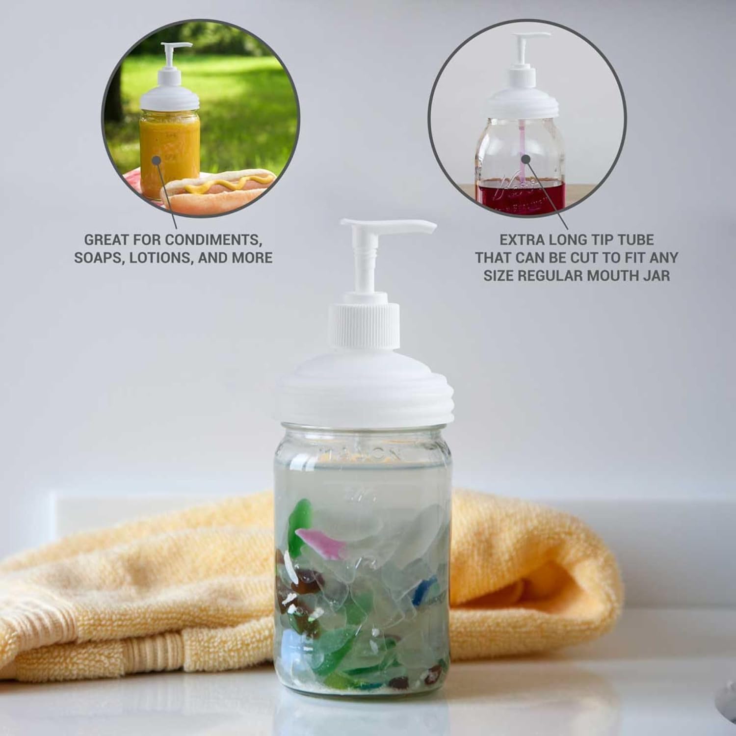 reCAP Mason Jar Sprayer and Pump Cap, Reg Mouth, USA Made, Leak-Proof - Picture 13 of 14