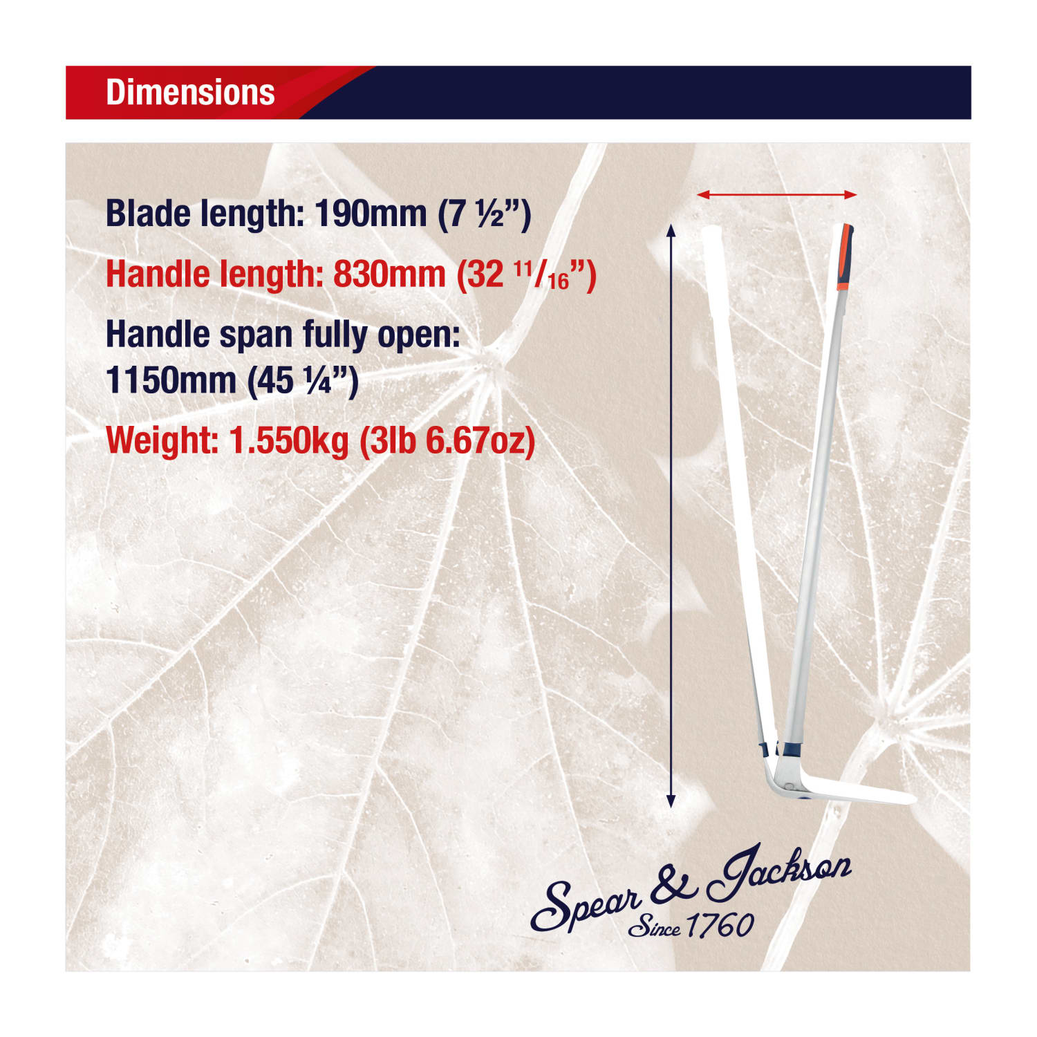 Spear & Jackson Razorsharp Edging Shears | Lehman's