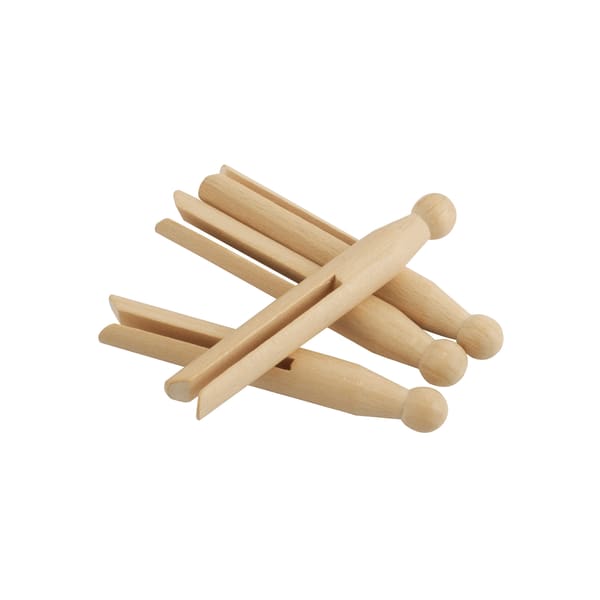Old-Fashioned Wooden Clothespins - Pack of 25