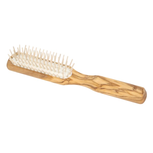 Olive Wood Hairbrush with 5 Rows