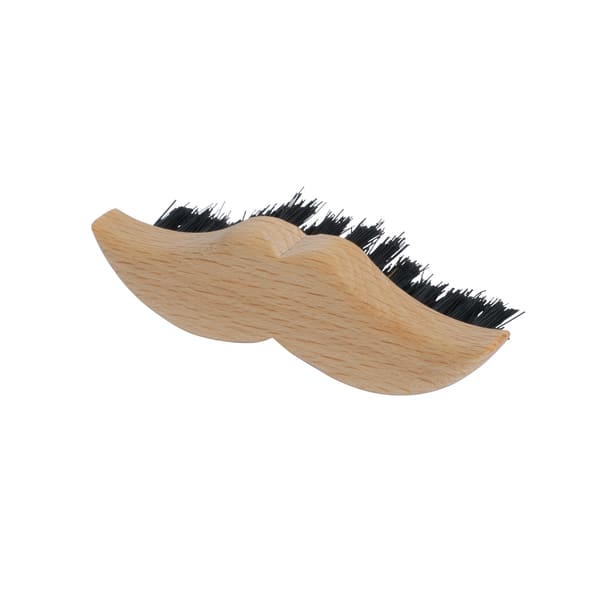 Mustache Beard Brush with Wild Boar Bristles