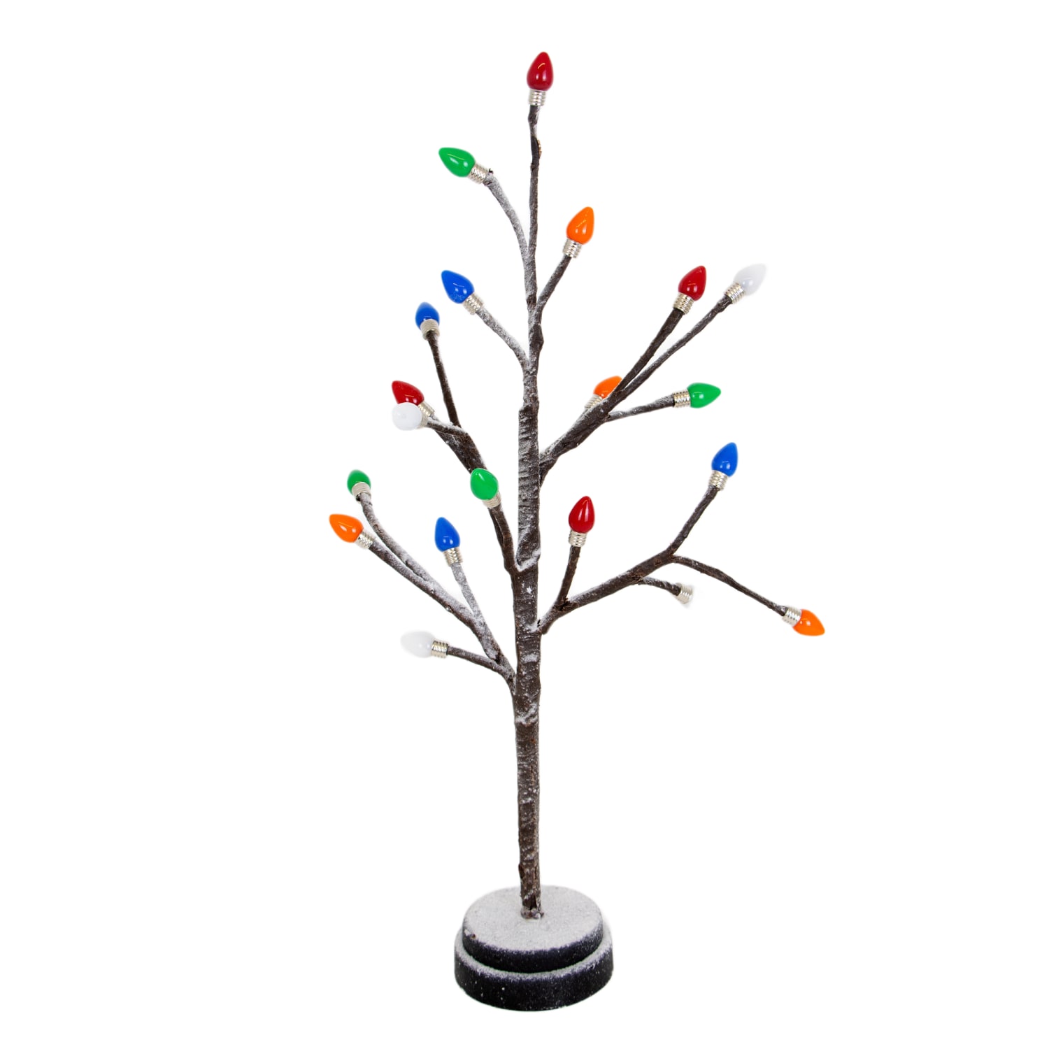 Lighted Holiday Tree with Colored Bulb Caps | Lehman's