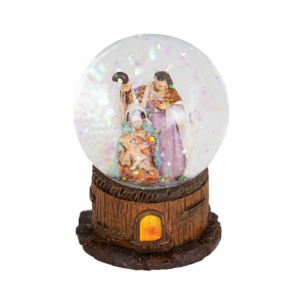 Holy Family Mini Glitter Snow Globe - 2.5"