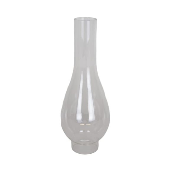 Clear Oil Lamp Chimney - 2" base
