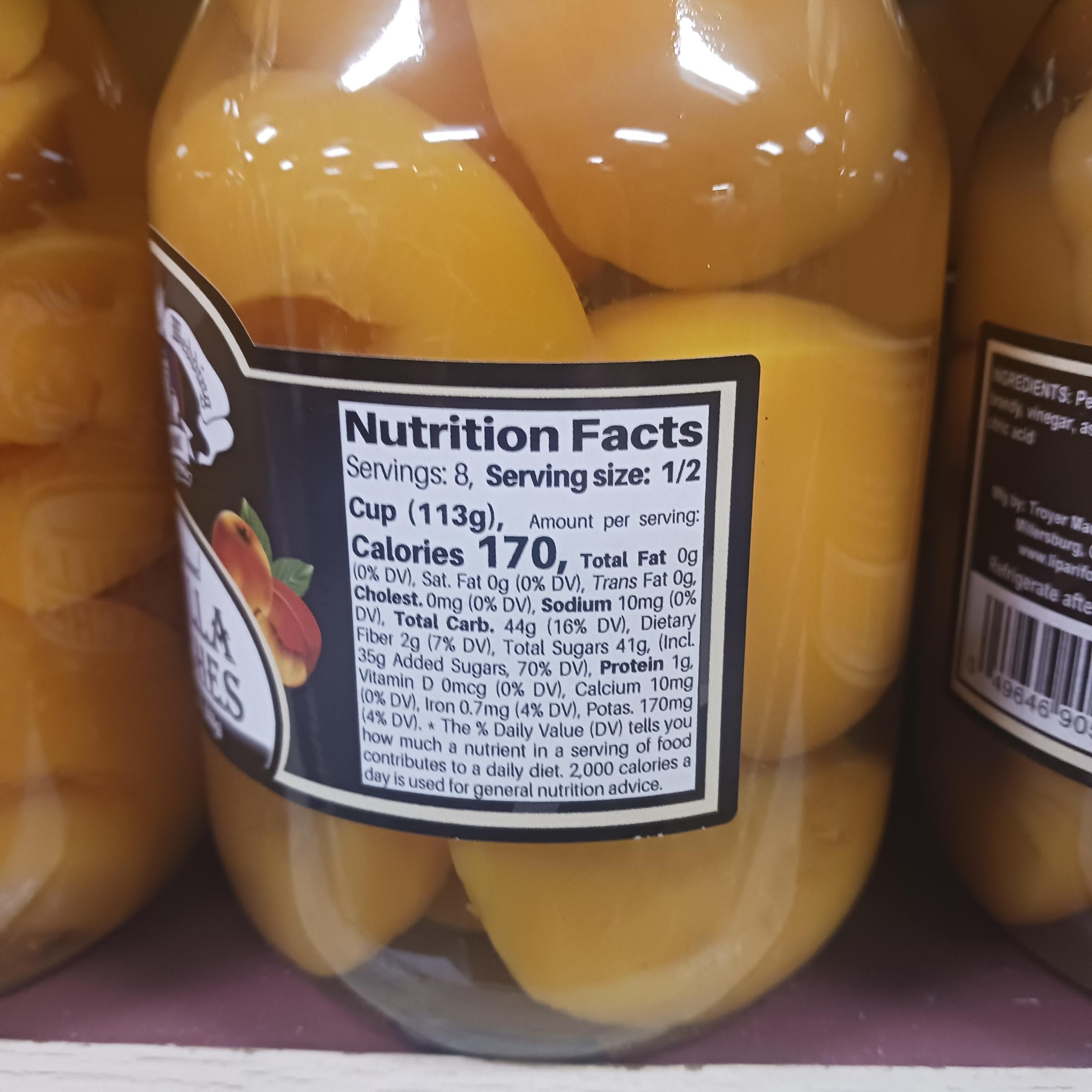 Welsh Mountain Canning Amish Canned Peaches – 32 Oz Quart – 1-12 Jar Lot – Fresh Homemade From Lancaster, PA