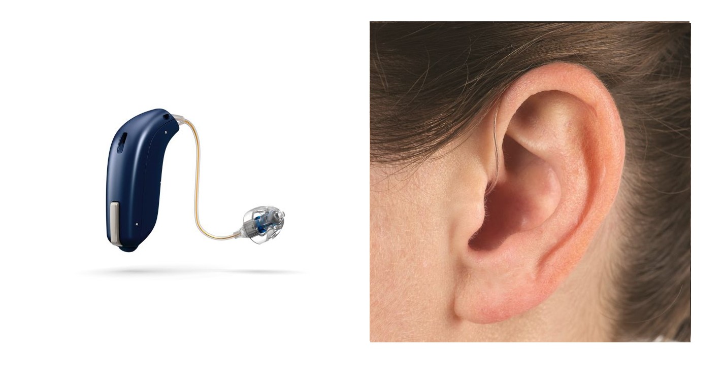 Behind the ear hearing aid device and in ear