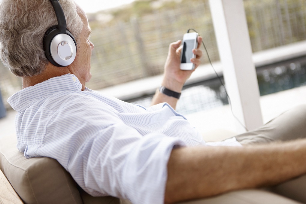listening to music