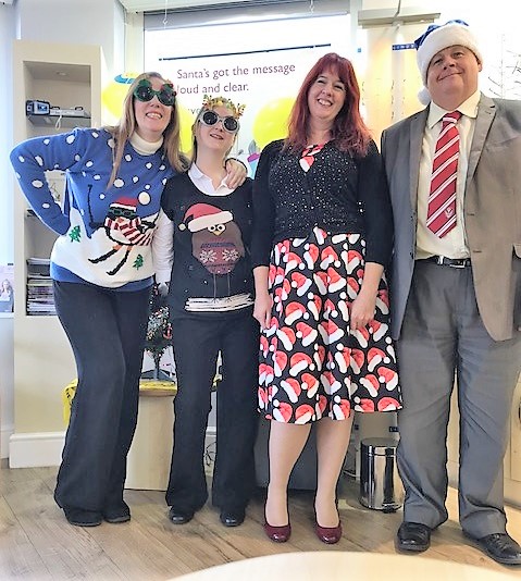 haslemere team at christmas