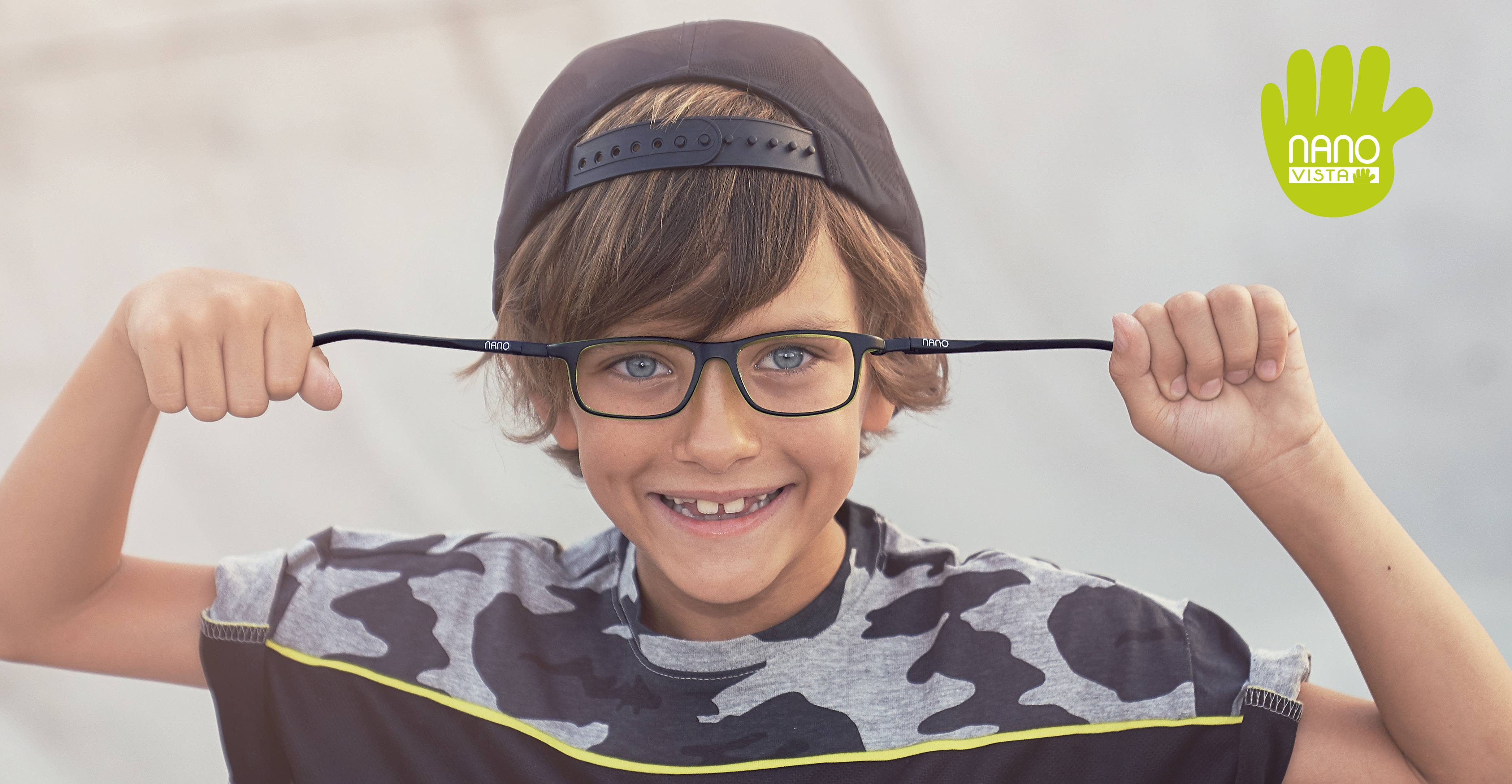 Nano Kids Flexible and Unbreakable Glasses Campaign poster