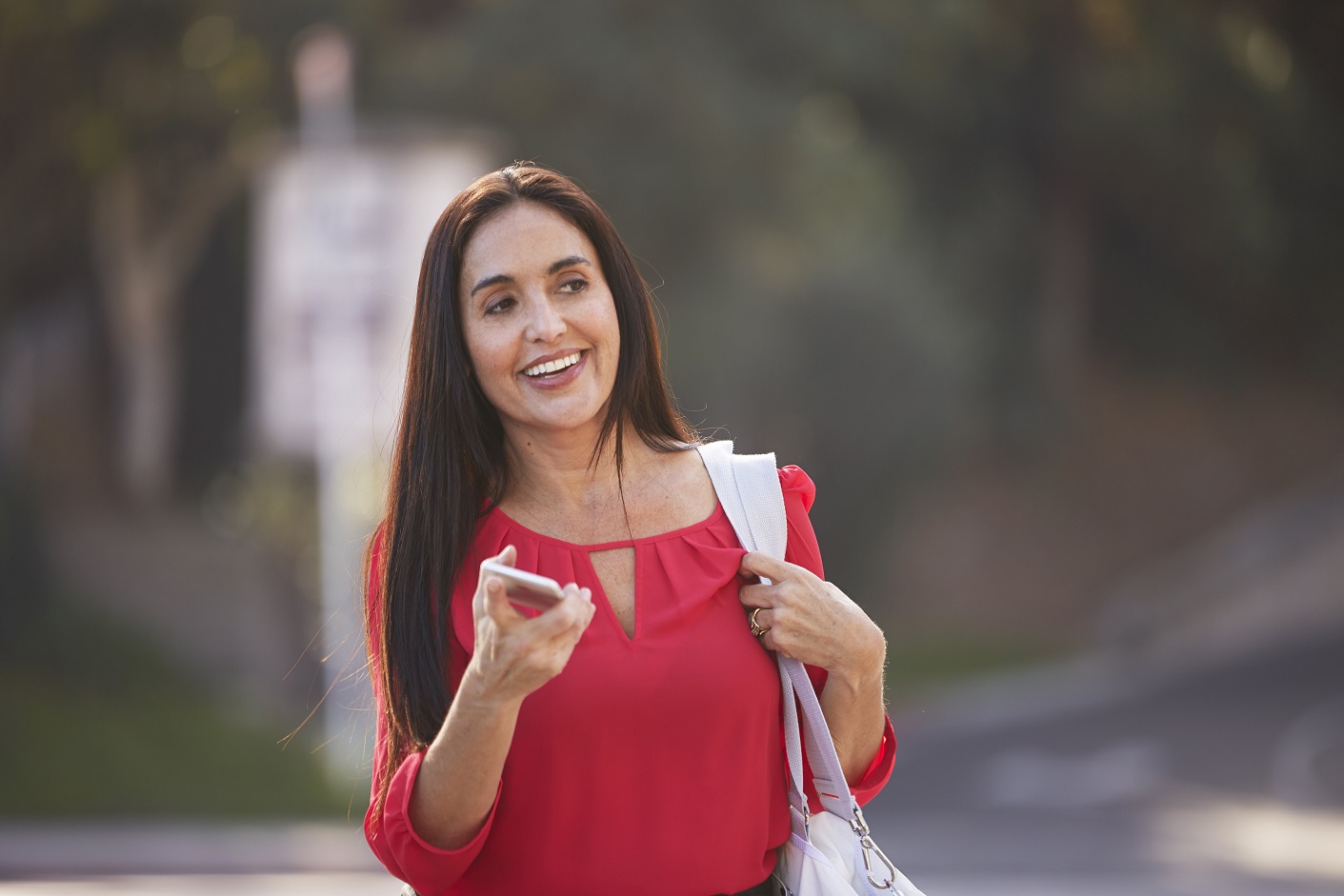 woman on phone