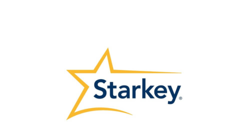 Starkey hearing aids brand logo.
