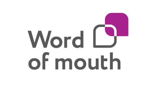 Recommend a Friend logo featuring the slogan 'Word of Mouth'.