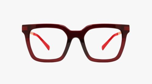 Eco Mira glasses in Bright red colour.