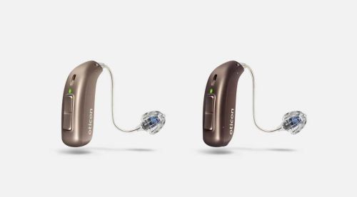 Oticon More RIC style hearing aid.