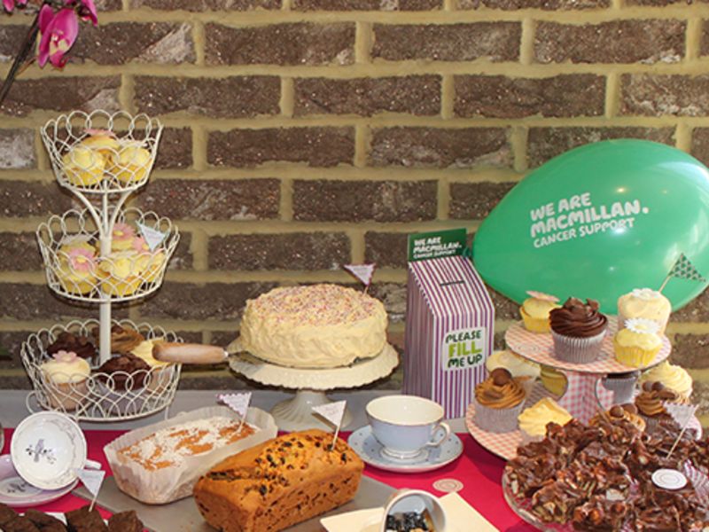 Leightons Macmillan coffee morning