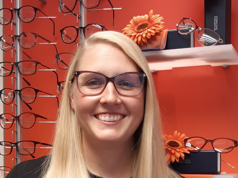 Emma Walford, Practice Manager and Dispensing Optician at Leightons.