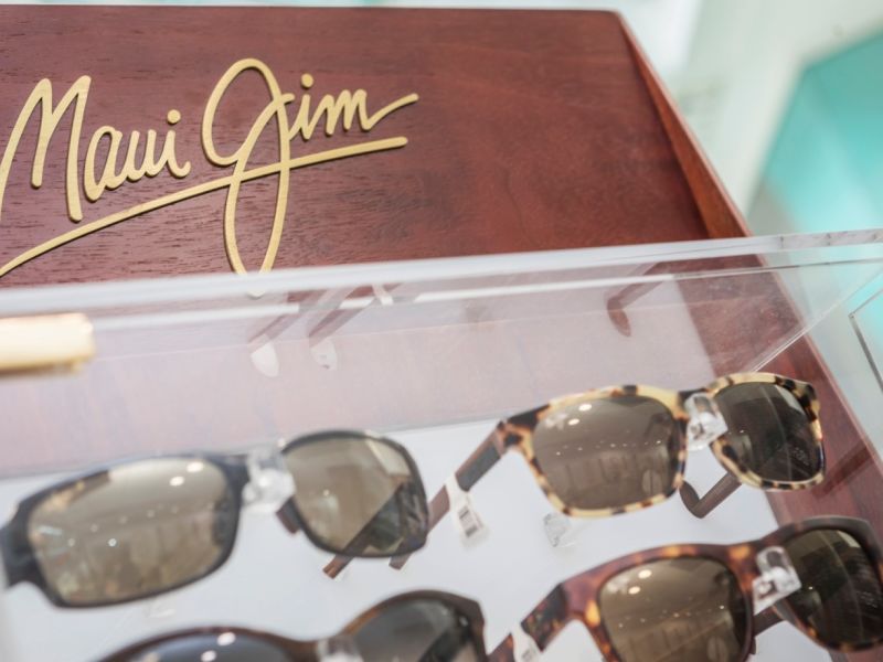 Display of Maui Jim sunglasses