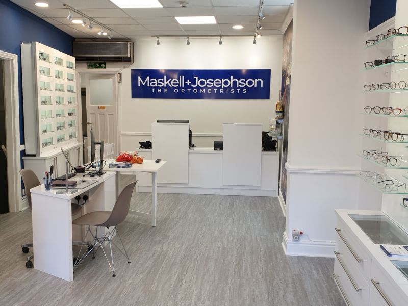 maskell and josephson opticians interior