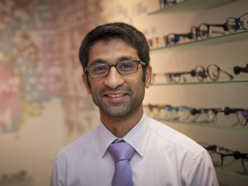 Jay Makanji, Optometrist at Leightons Opticians and Hearing Care.