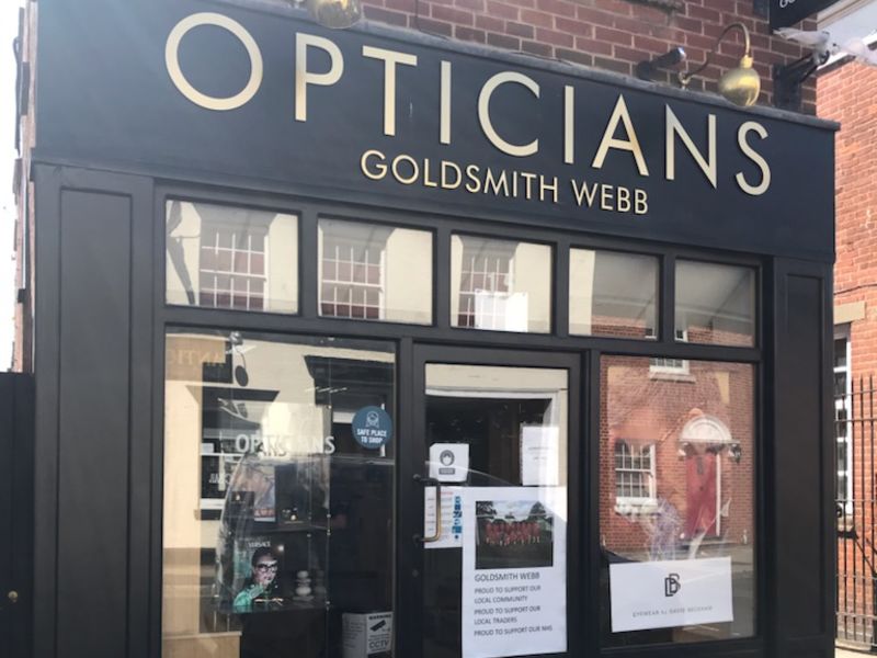 goldsmith webb opticians Rochford exterior
