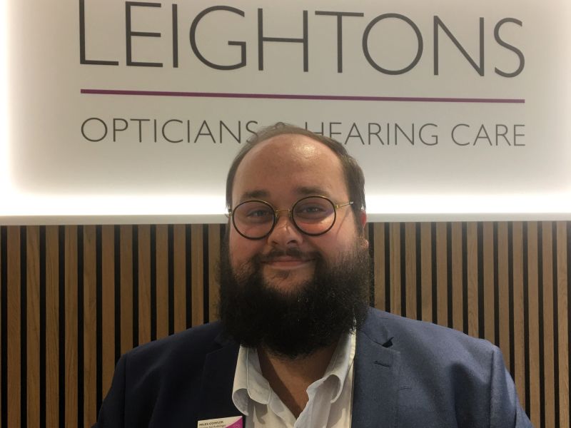 Miles Cowler, audiologist at Leightons Opticians and Hearing Care.