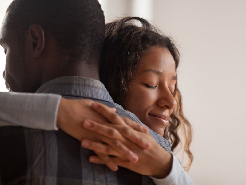 couple hugging, offering emotional support