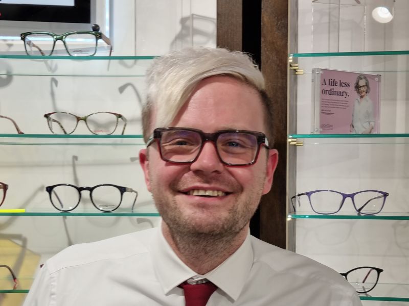 James Reynolds, Trainee Dispensing Optician at Leightons.