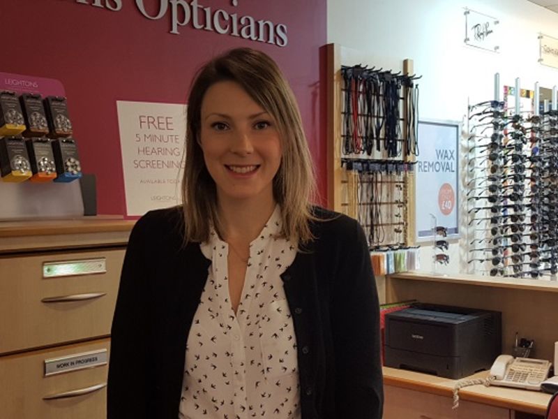 Elise Kyle, Optometrist at Leightons Opticians and Hearing Care.