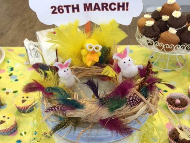 Easter reef at charity cake sale