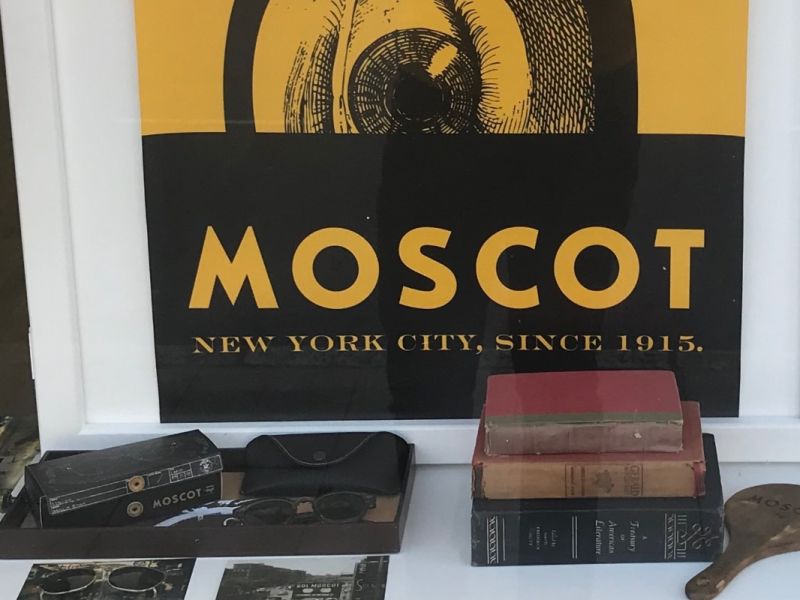 Moscot window display