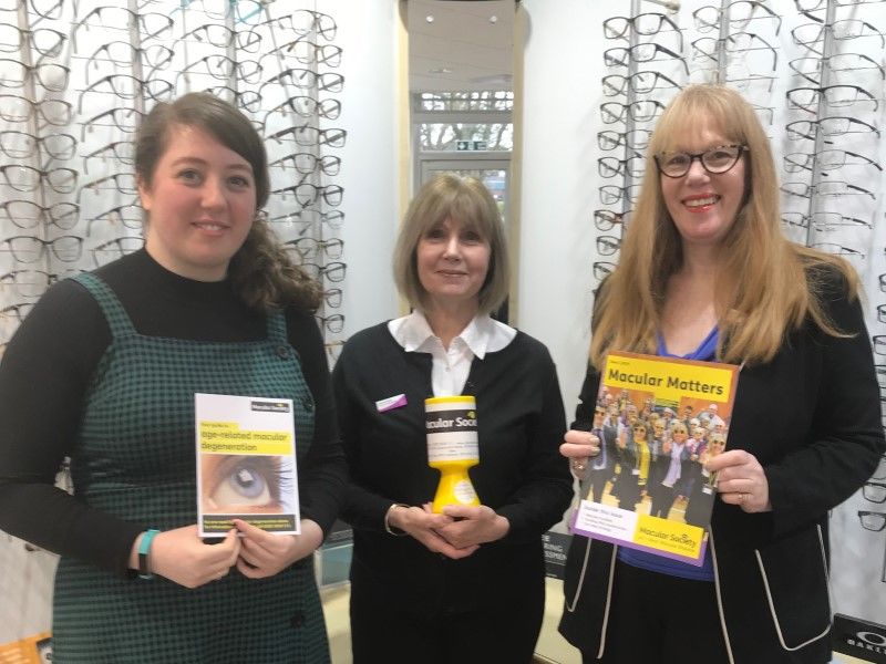 Leightons staff fundraising for Macular Society