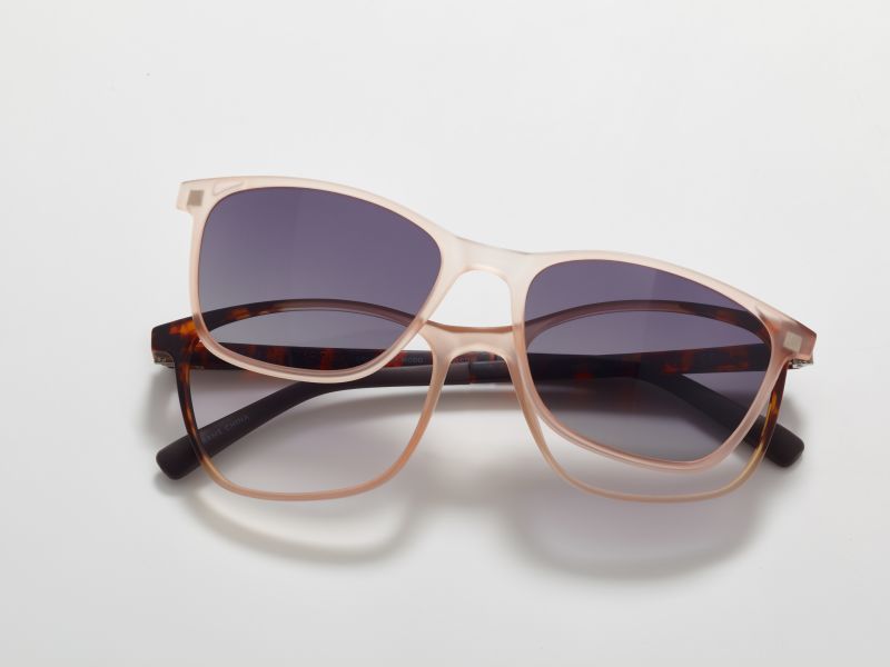 Pair of tortoise shell MODO glasses and sunglasses