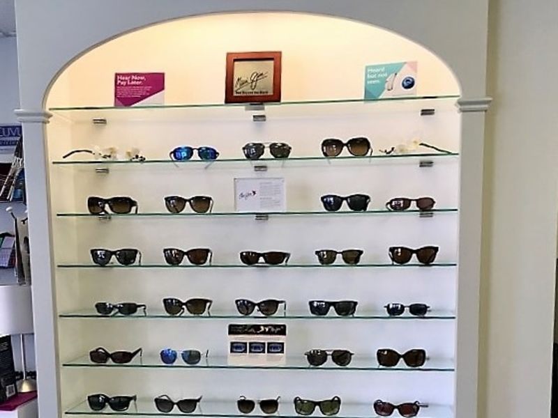 Sunglasses display in Leightons Totton store