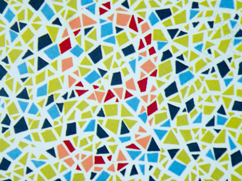 A test for colour blindness showing a "9".