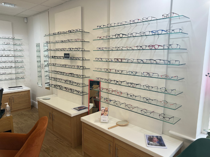 Leightons Opticians and Hearing Care - Haslemere frame display