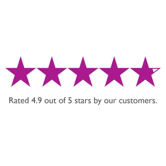 rated 4.9 out of 5 stars by our customers